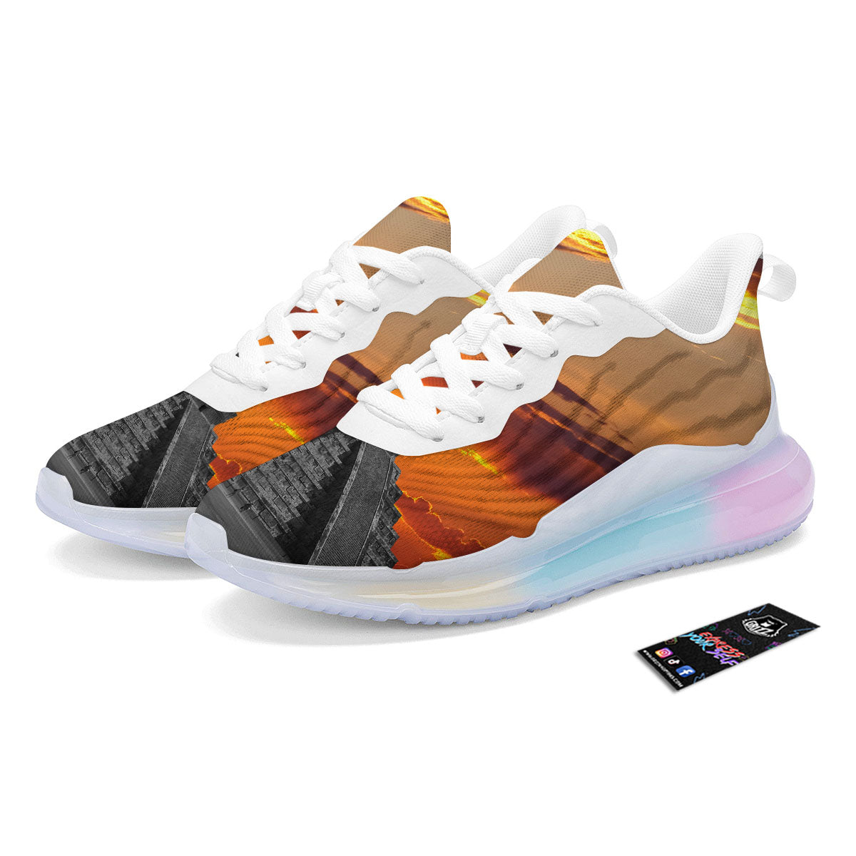 Civilization Mayan Print Running Sneakers-grizzshop
