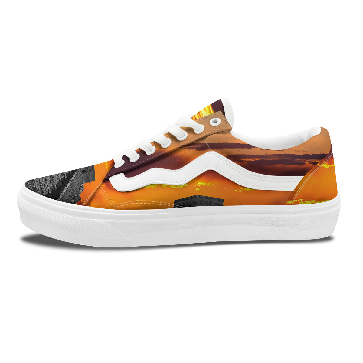 Civilization Mayan Print Skate Shoes-grizzshop