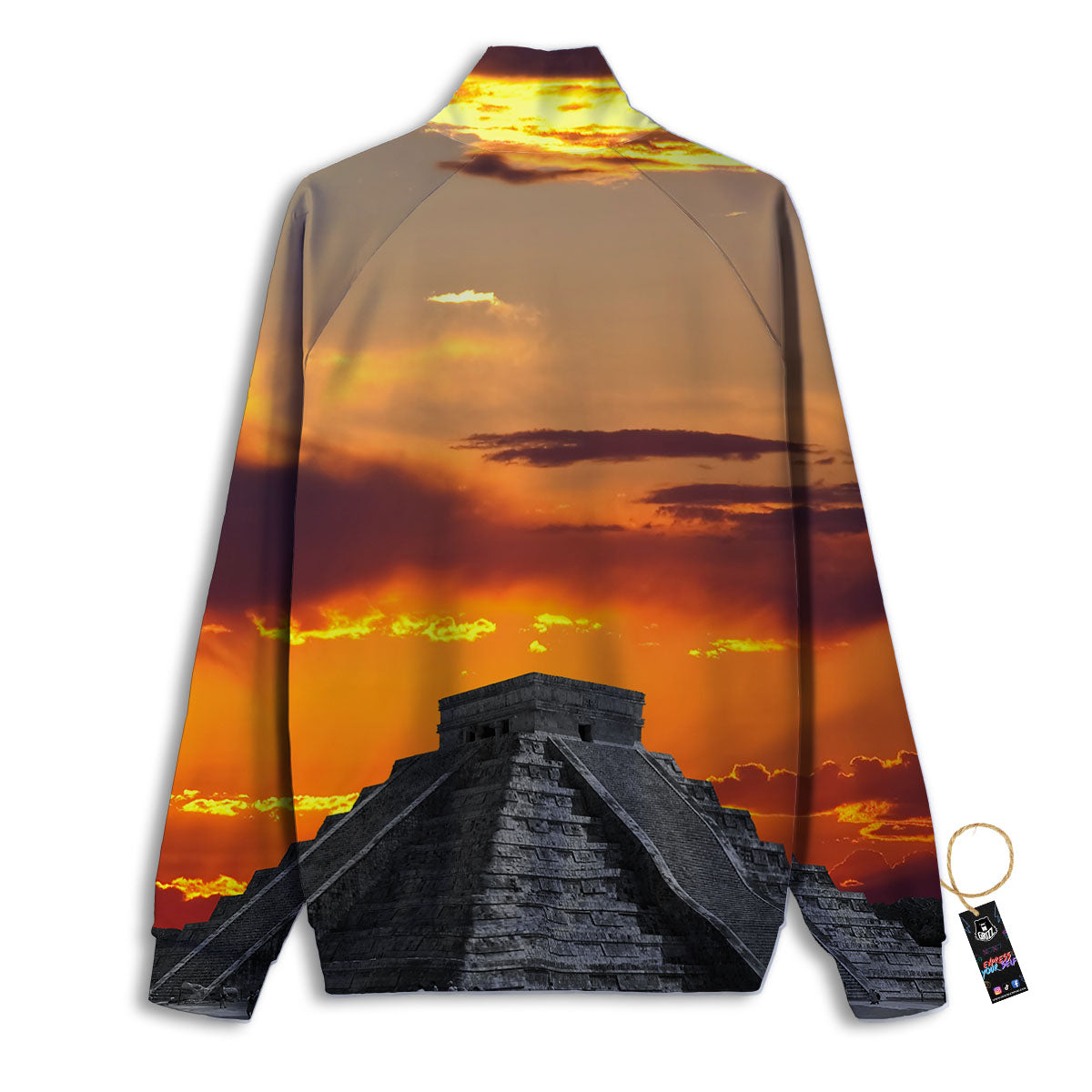 Civilization Mayan Print Track Jacket-grizzshop