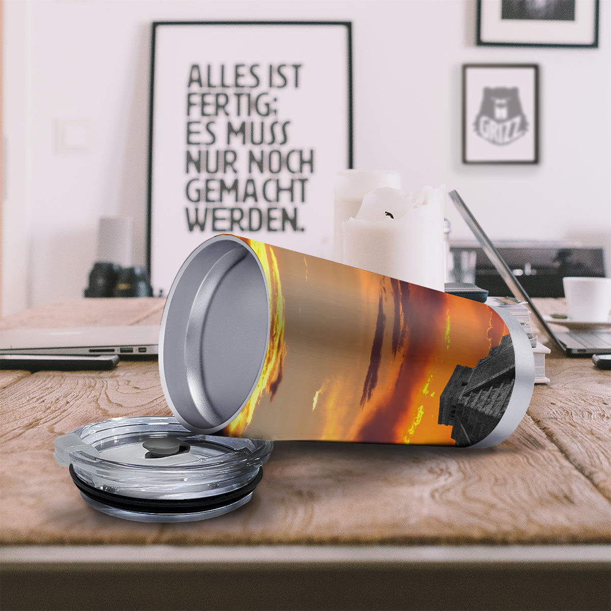 Civilization Mayan Print Tumbler-grizzshop
