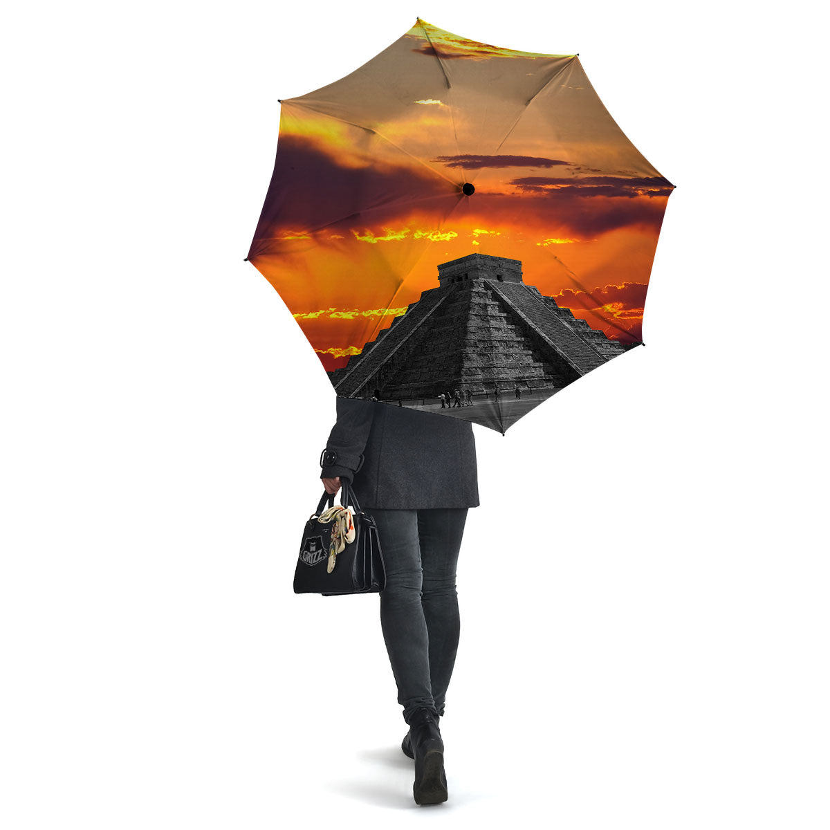 Civilization Mayan Print Umbrella-grizzshop