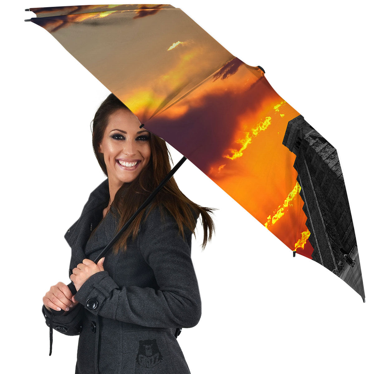 Civilization Mayan Print Umbrella-grizzshop
