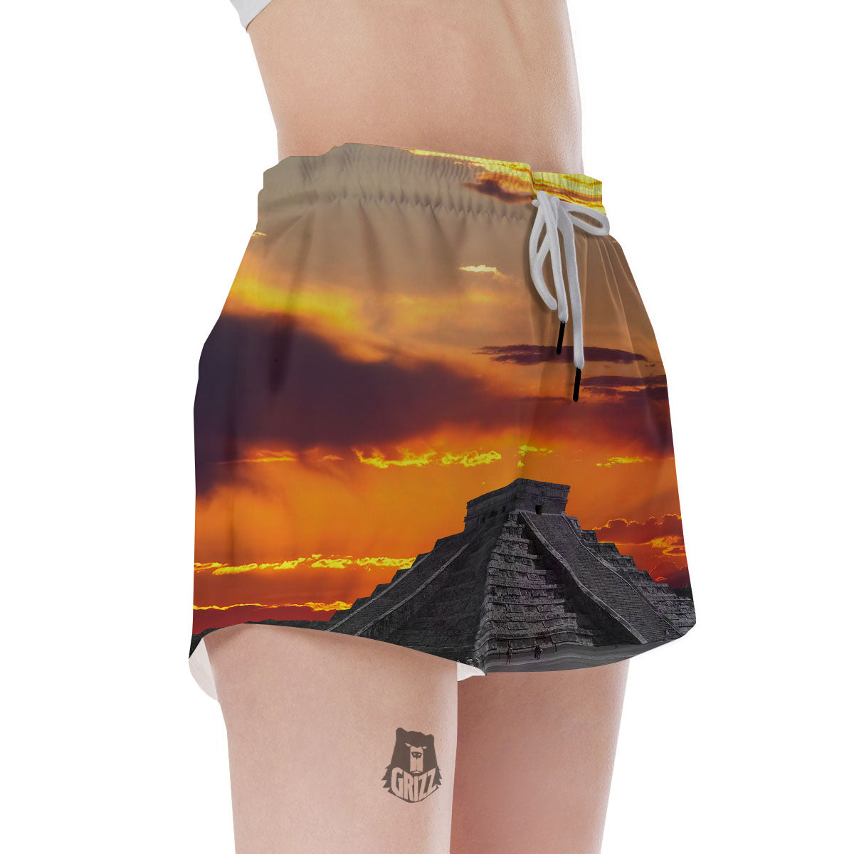 Civilization Mayan Print Women's Shorts-grizzshop