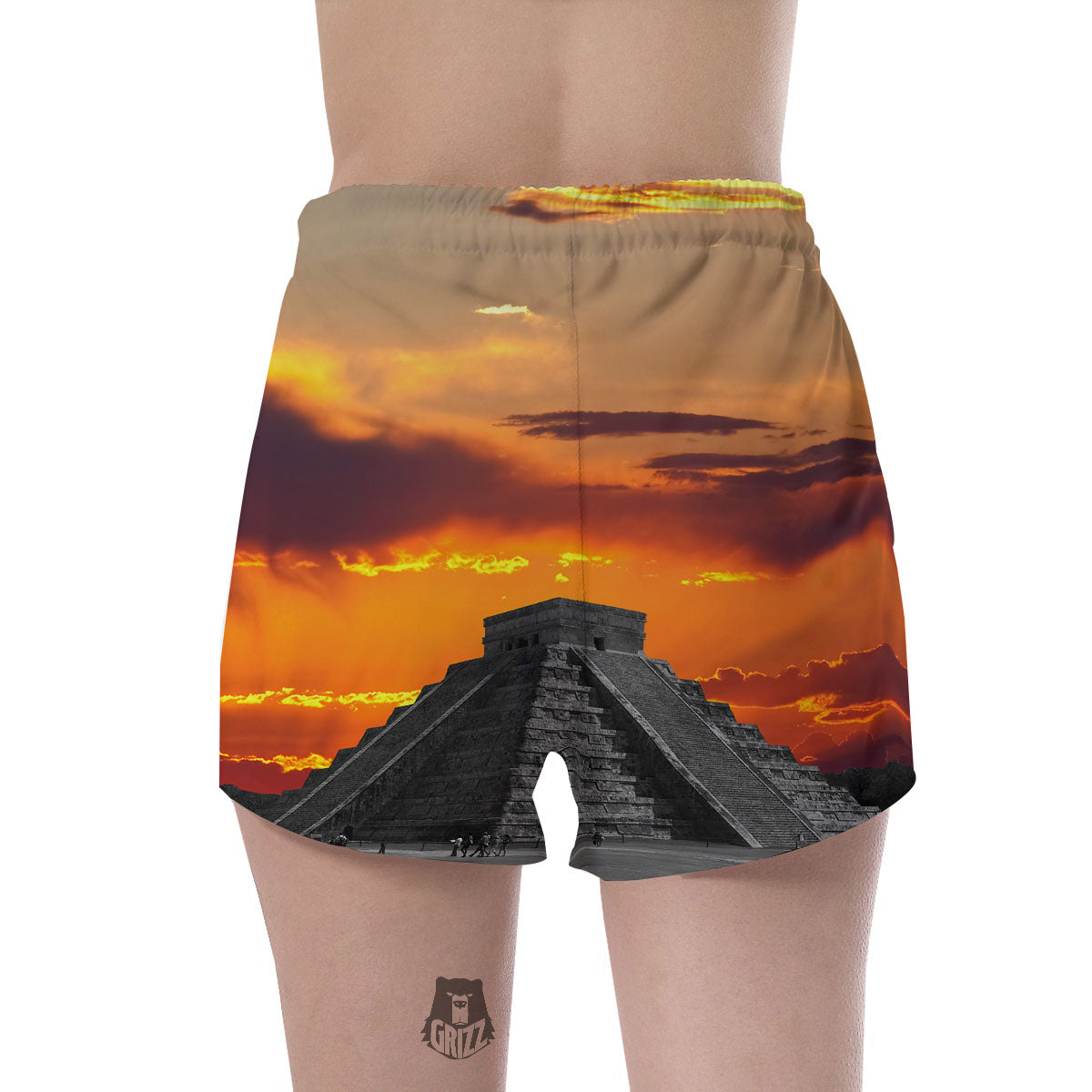 Civilization Mayan Print Women's Shorts-grizzshop