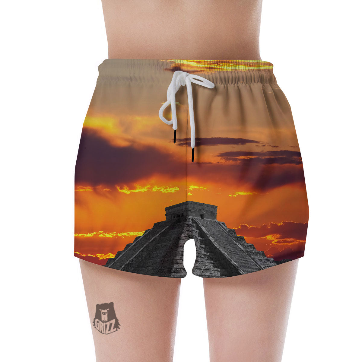 Civilization Mayan Print Women's Shorts-grizzshop