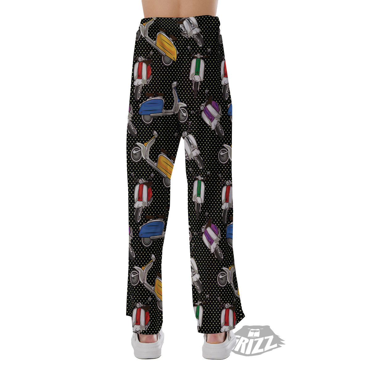 Classic Scooters Print Pattern Pajama Pants-grizzshop