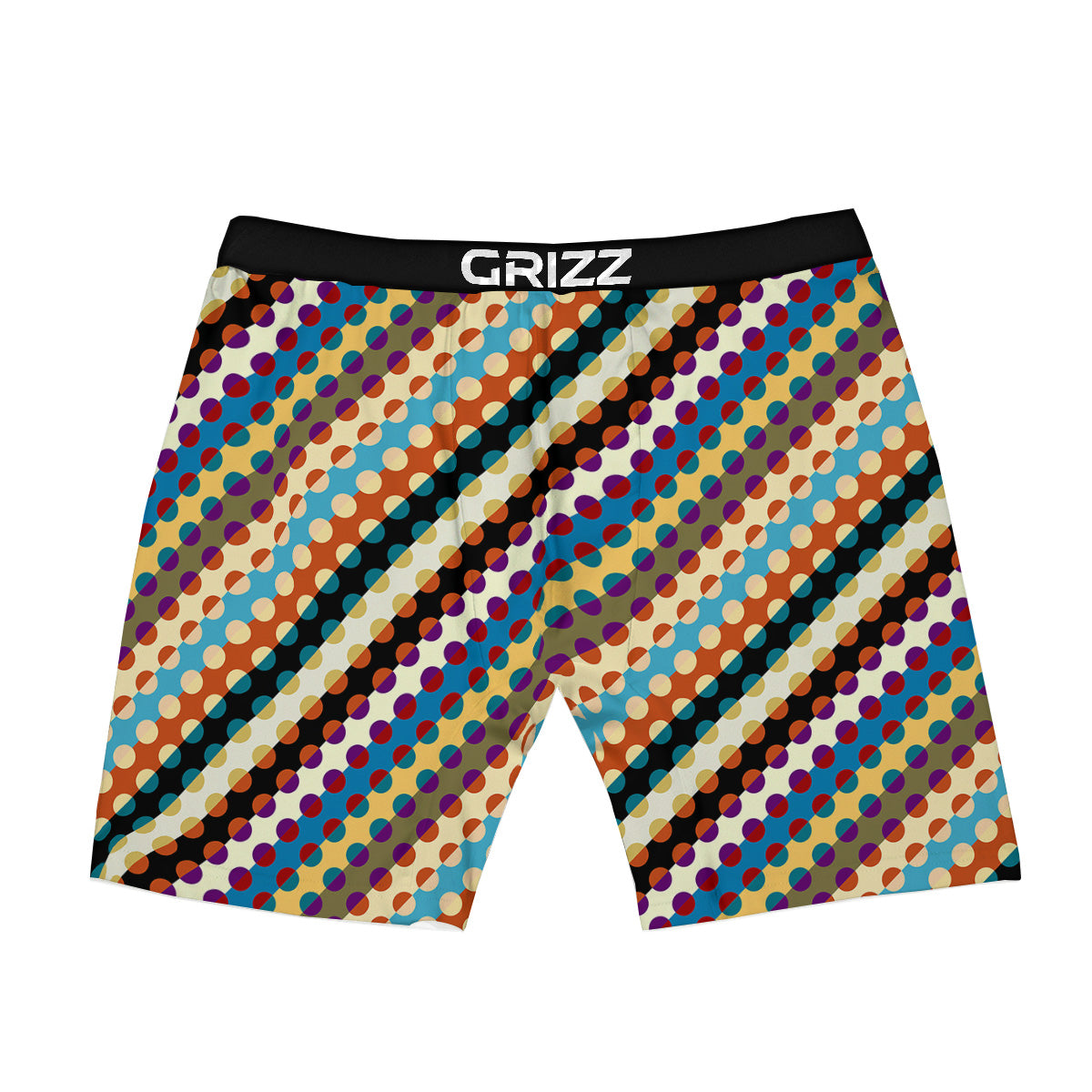 Classic Stripe Polka Dot Print Pattern Boxer Briefs-grizzshop