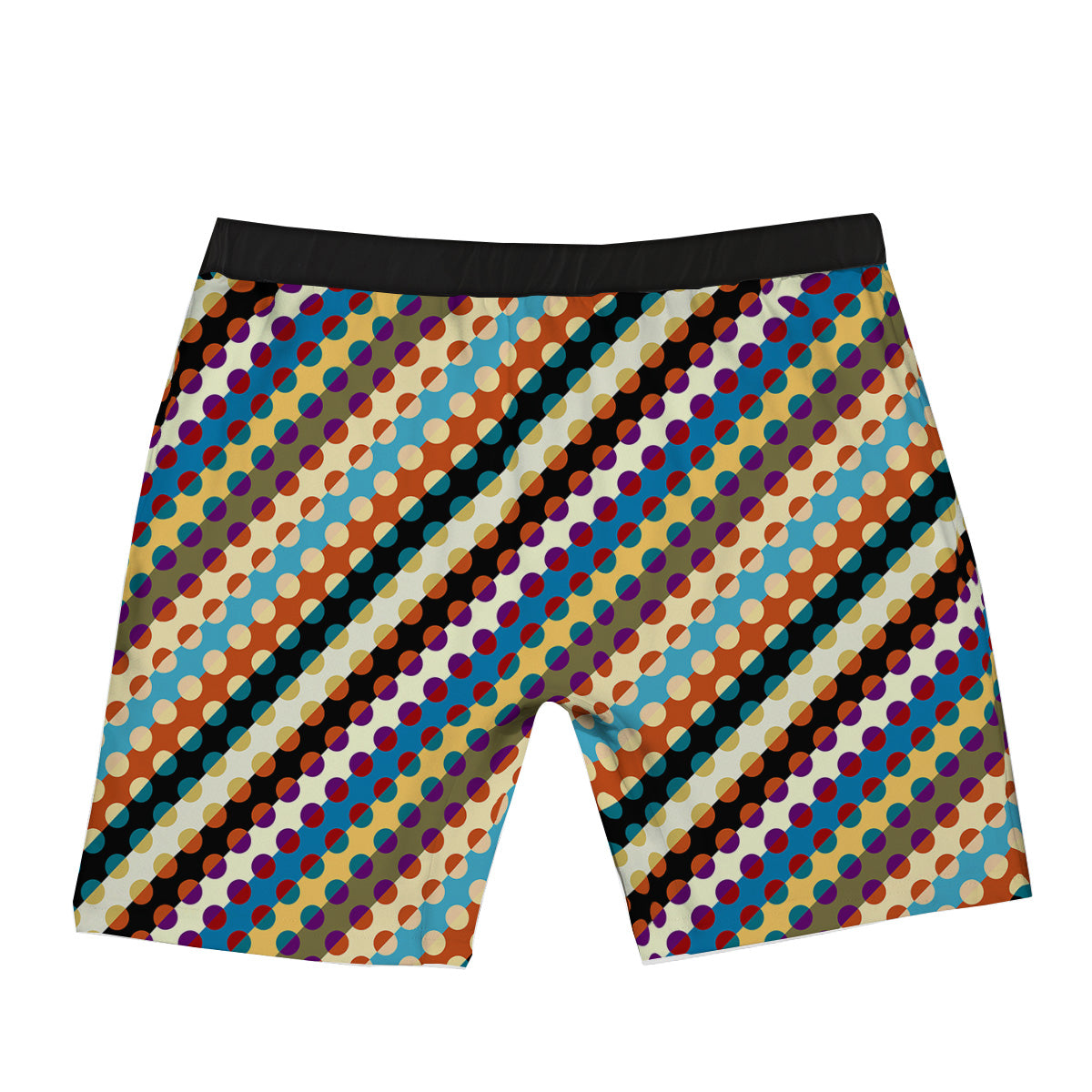 Classic Stripe Polka Dot Print Pattern Boxer Briefs-grizzshop
