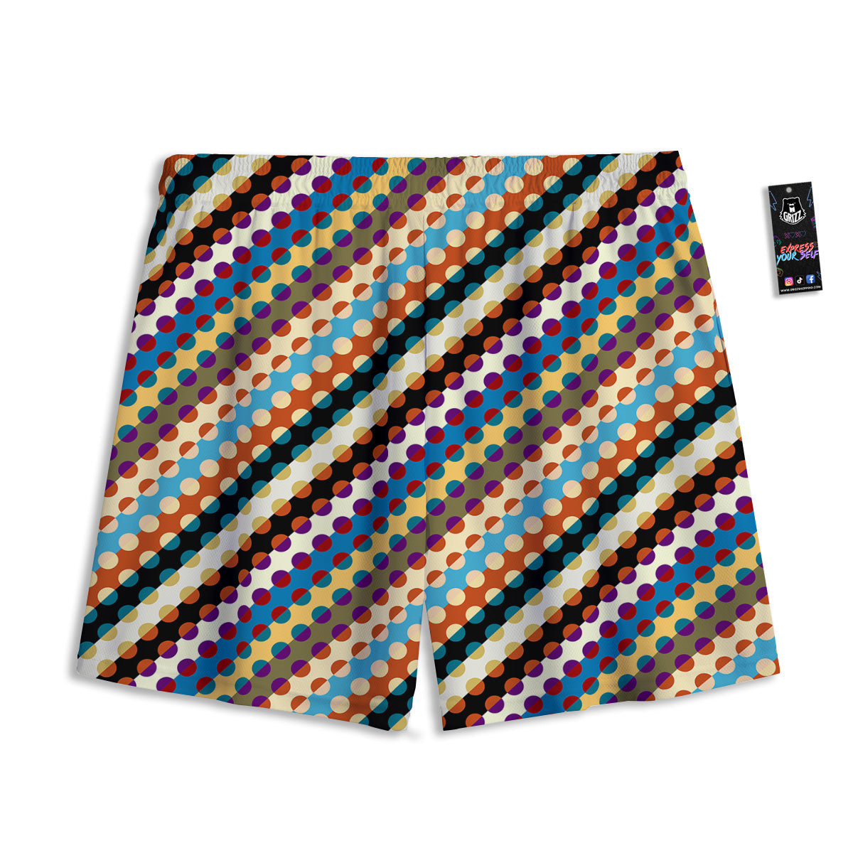 French Bulldog Faces Print Pattern Mesh Shorts