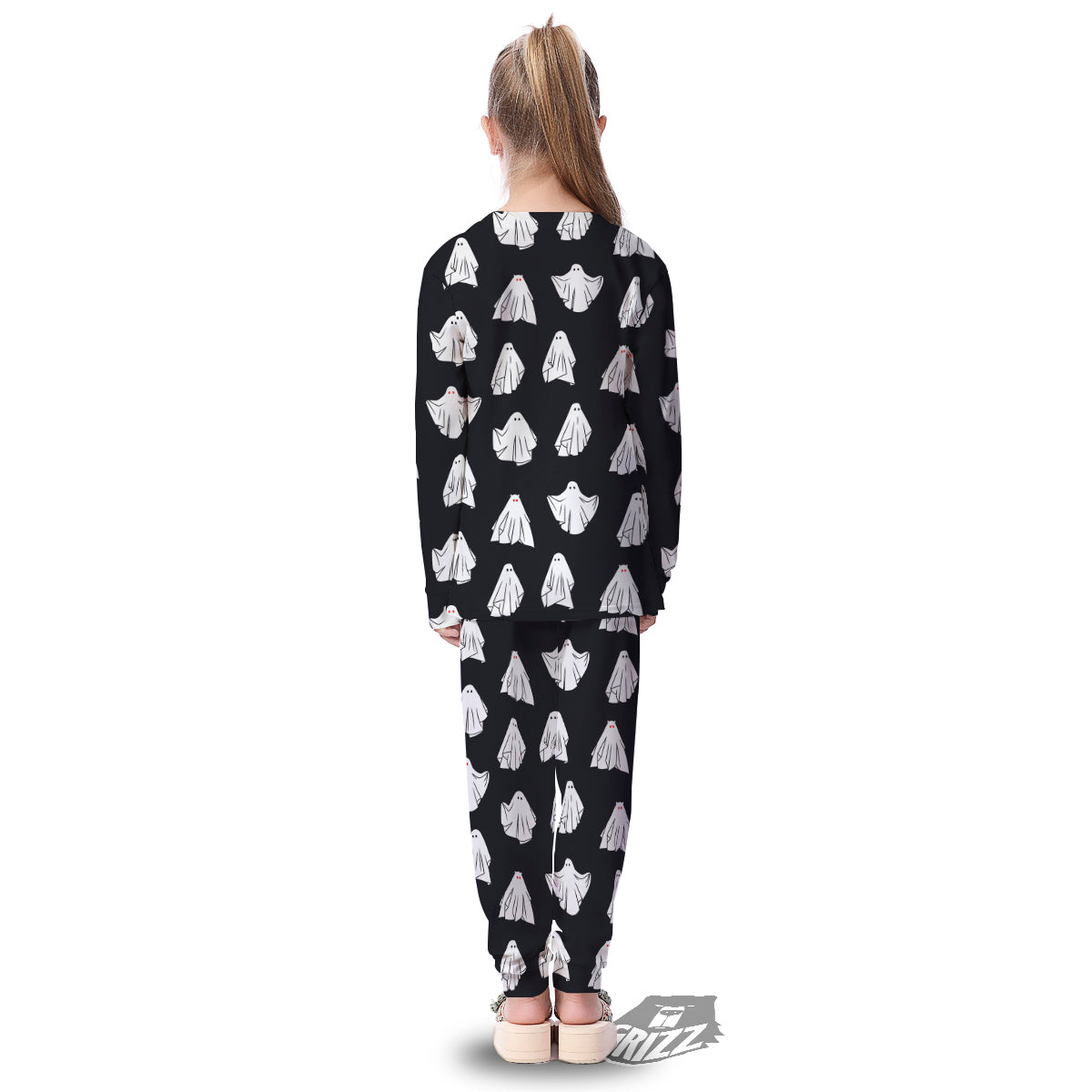 Cloth Ghosts Cartoon Print Pattern Kid's Pajamas-grizzshop