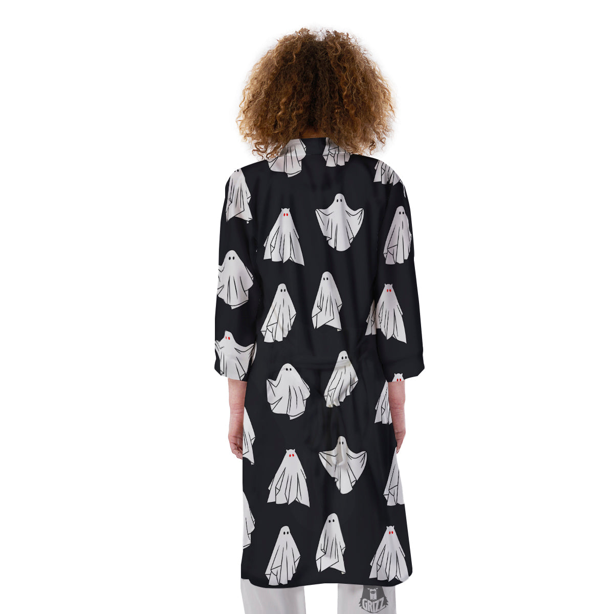 Cloth Ghosts Cartoon Print Pattern Kimono-grizzshop