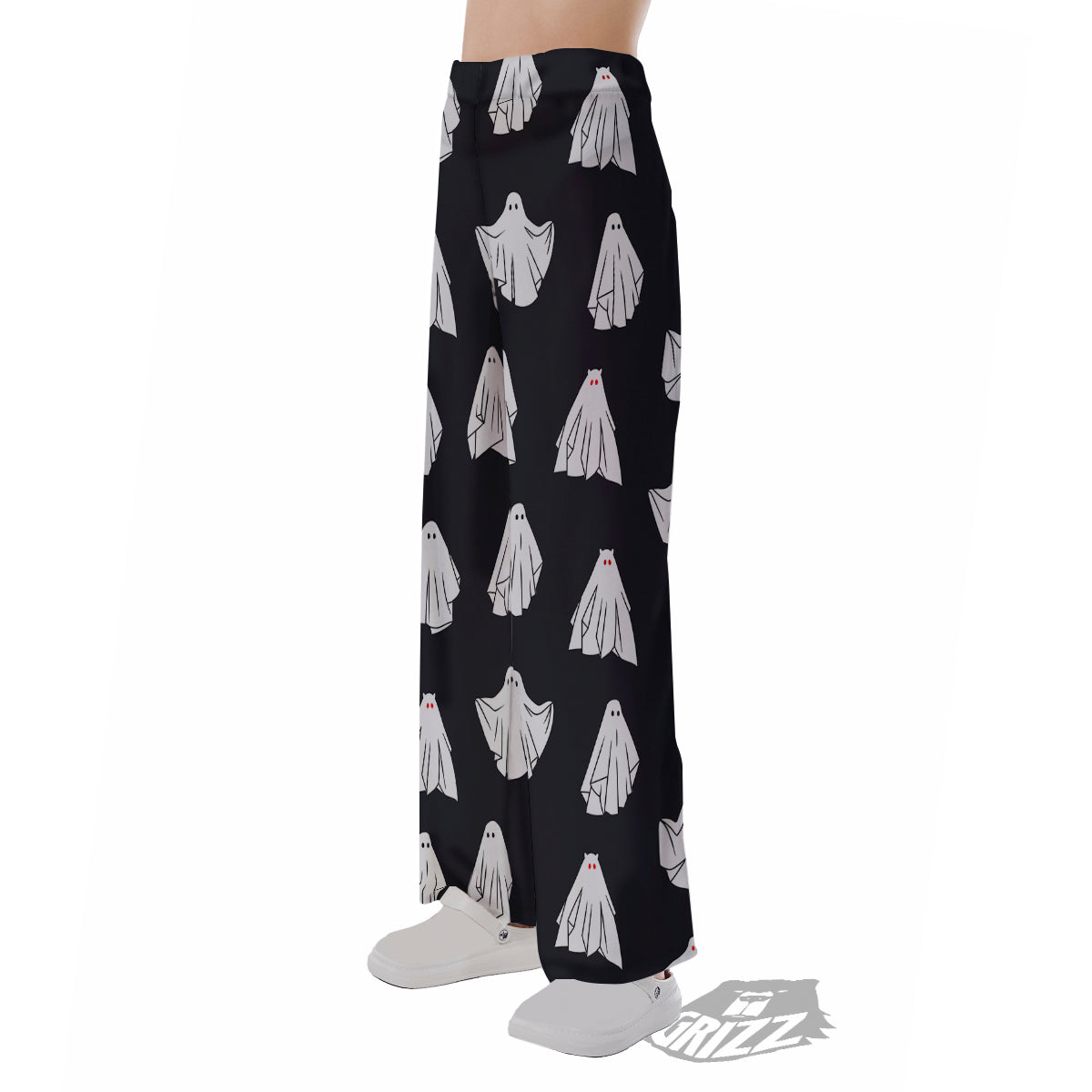 Cloth Ghosts Cartoon Print Pattern Pajama Pants-grizzshop