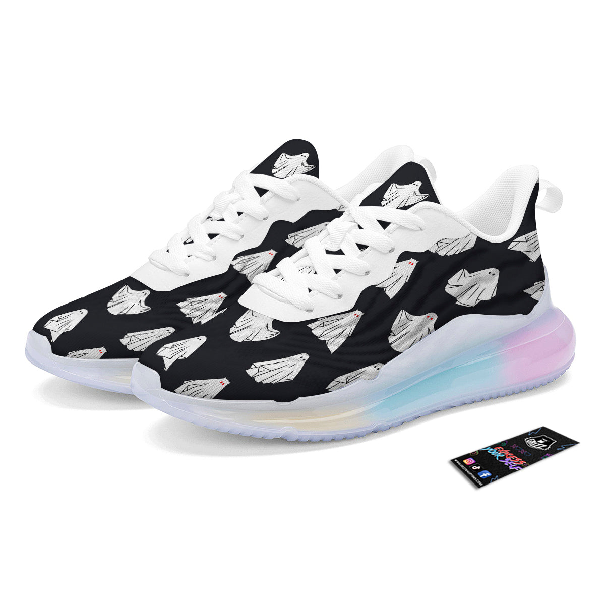 Cloth Ghosts Cartoon Print Pattern Running Sneakers-grizzshop