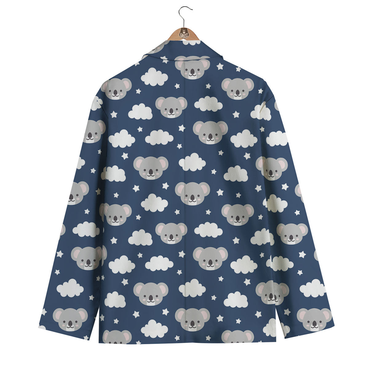 Cloud And Koala Bear Print Pattern Men's Blazer-grizzshop