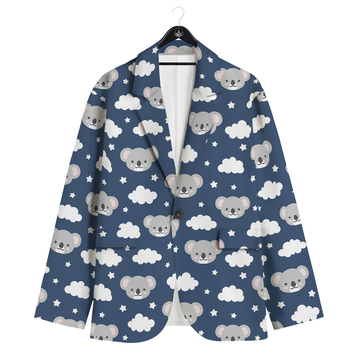 Cloud And Koala Bear Print Pattern Men's Sport Coat-grizzshop