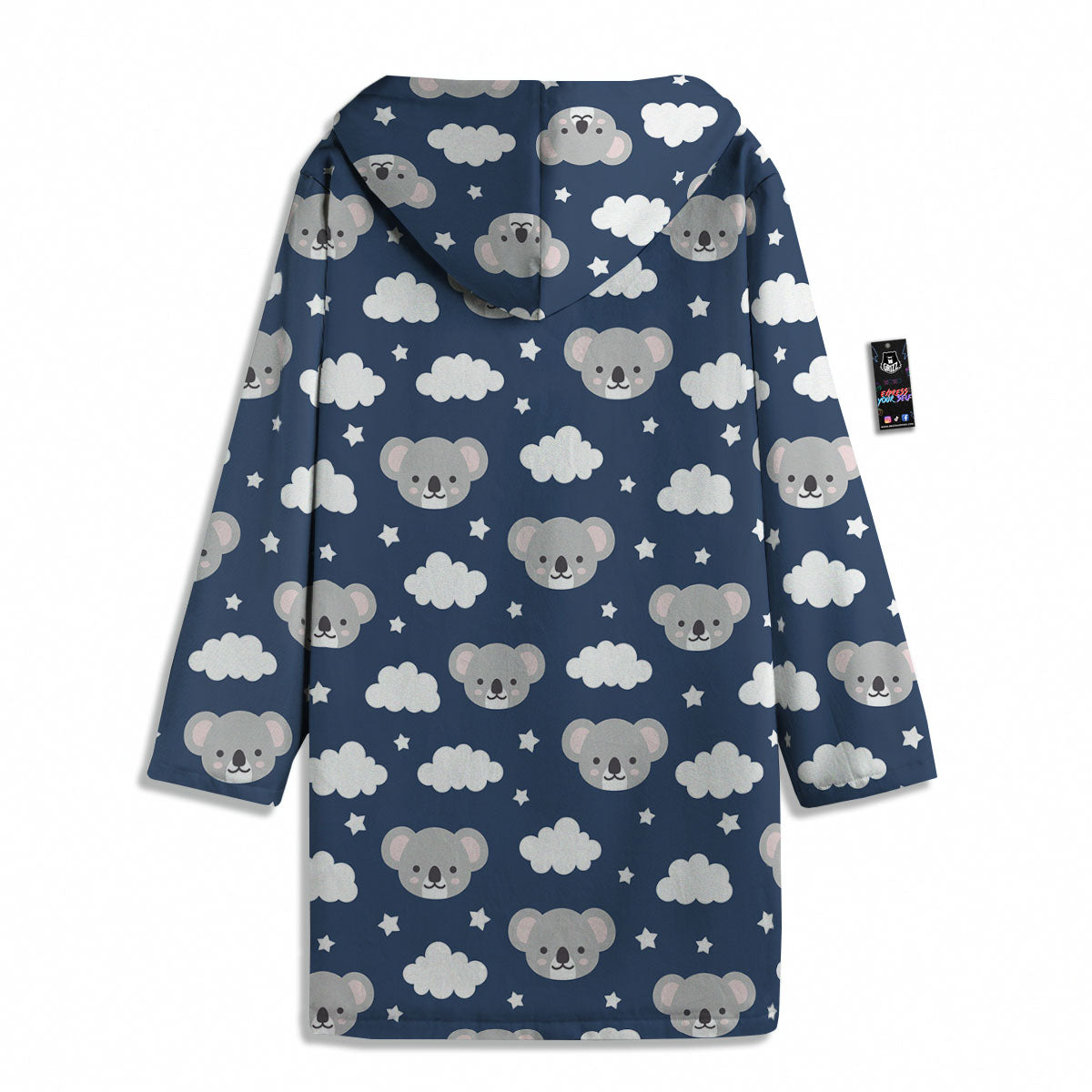Cloud And Koala Bear Print Pattern Men's Windbreaker Jacket-grizzshop