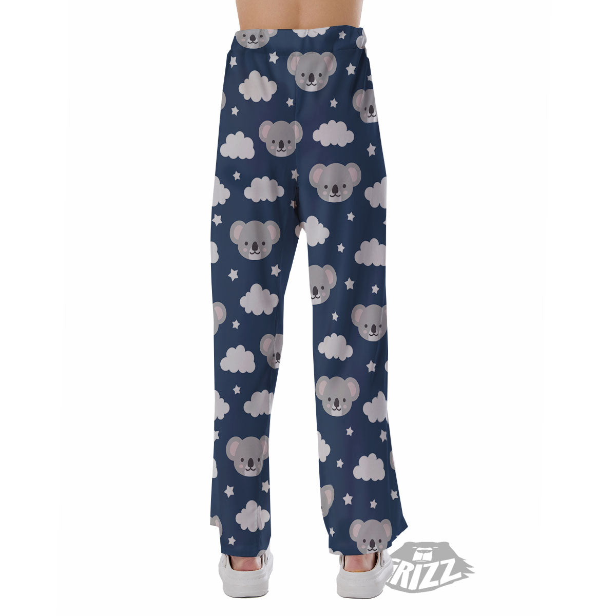 Cloud And Koala Bear Print Pattern Pajama Pants-grizzshop
