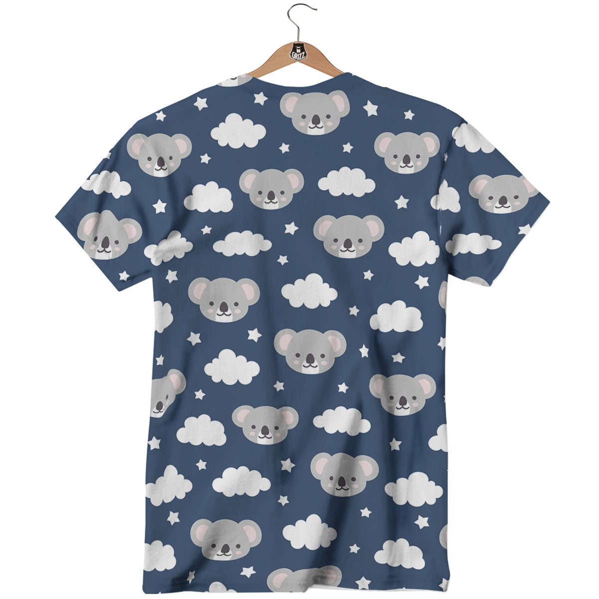 Cloud And Koala Bear Print Pattern T-Shirt-grizzshop