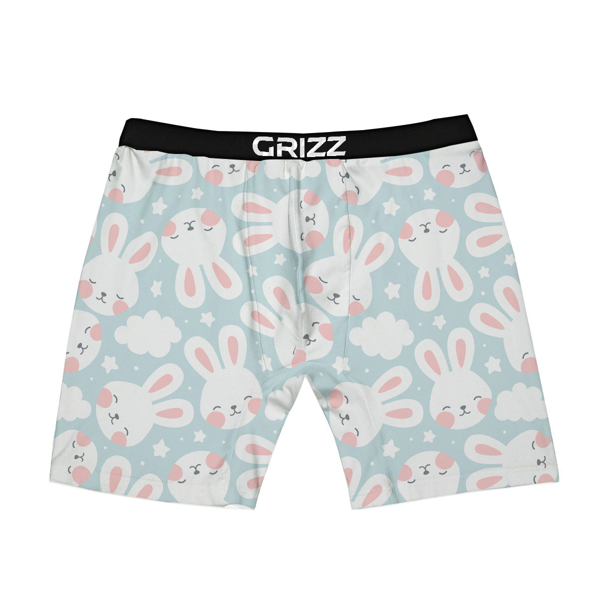 Cloud And Rabbit Print Pattern Boxer Briefs-grizzshop
