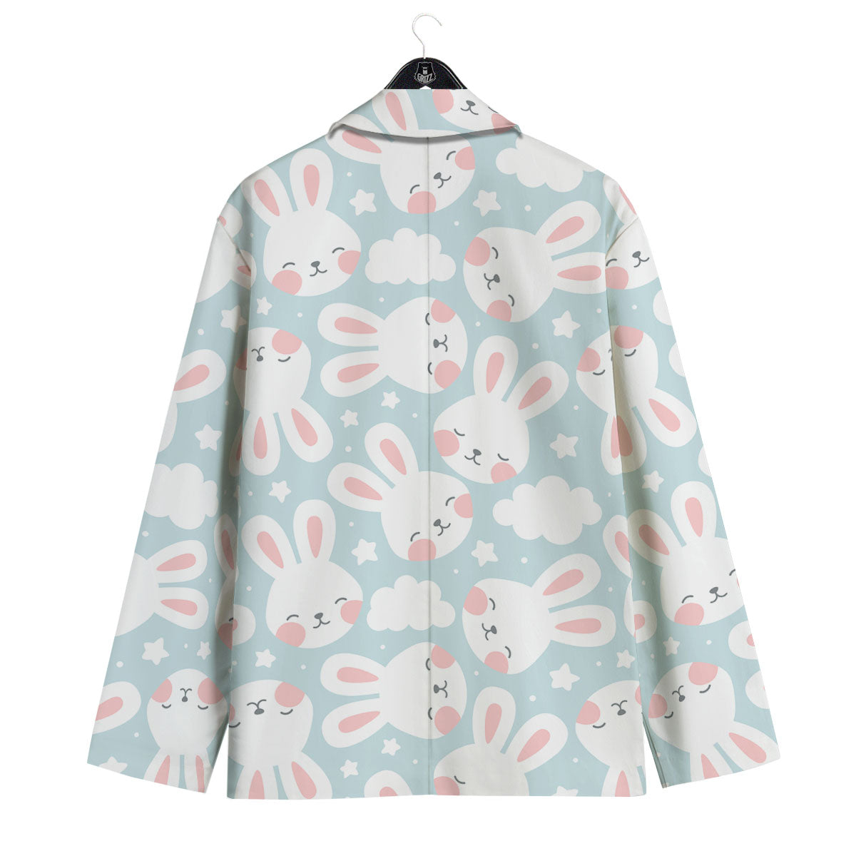 Cloud And Rabbit Print Pattern Men's Sport Coat-grizzshop