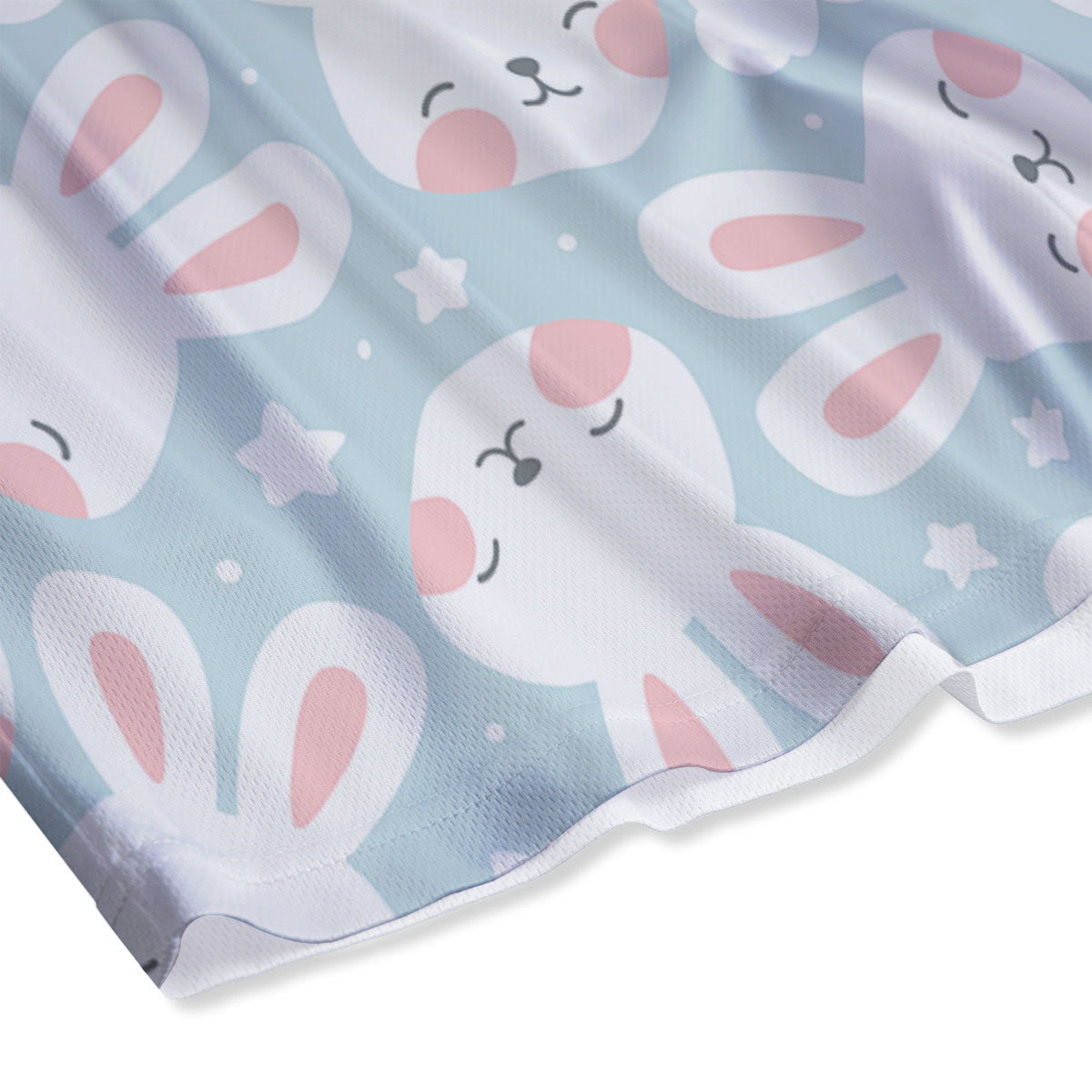 Cloud And Rabbit Print Pattern Mesh Shorts