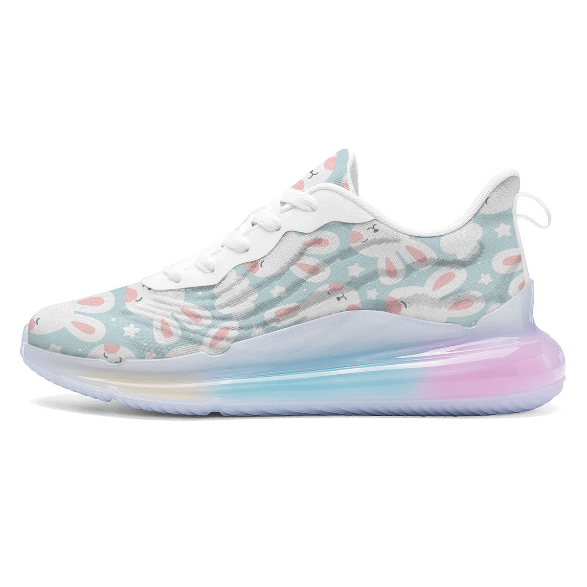 Cloud And Rabbit Print Pattern Running Sneakers-grizzshop