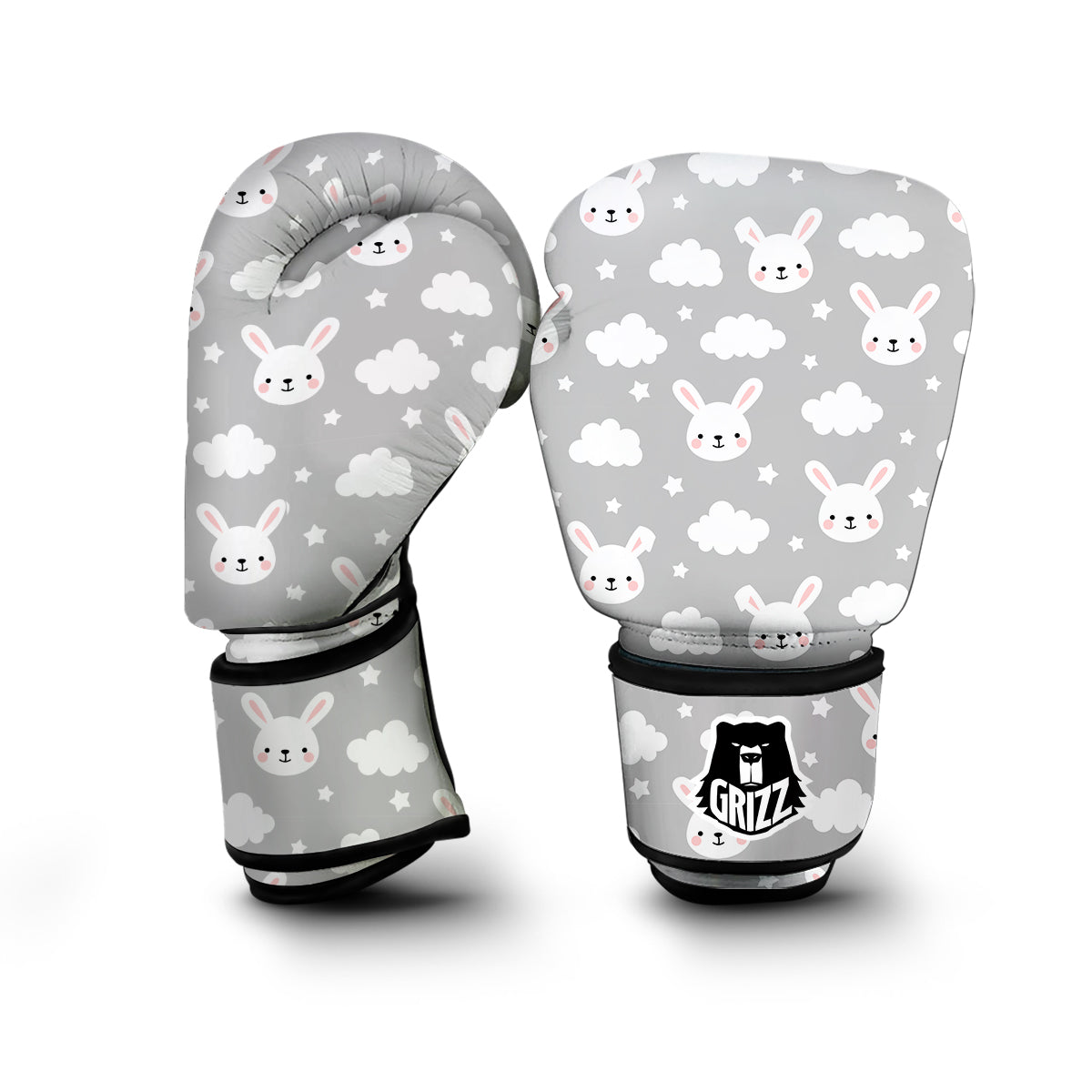 Cloud Bunny Rabbit Pattern Print Boxing Gloves-grizzshop