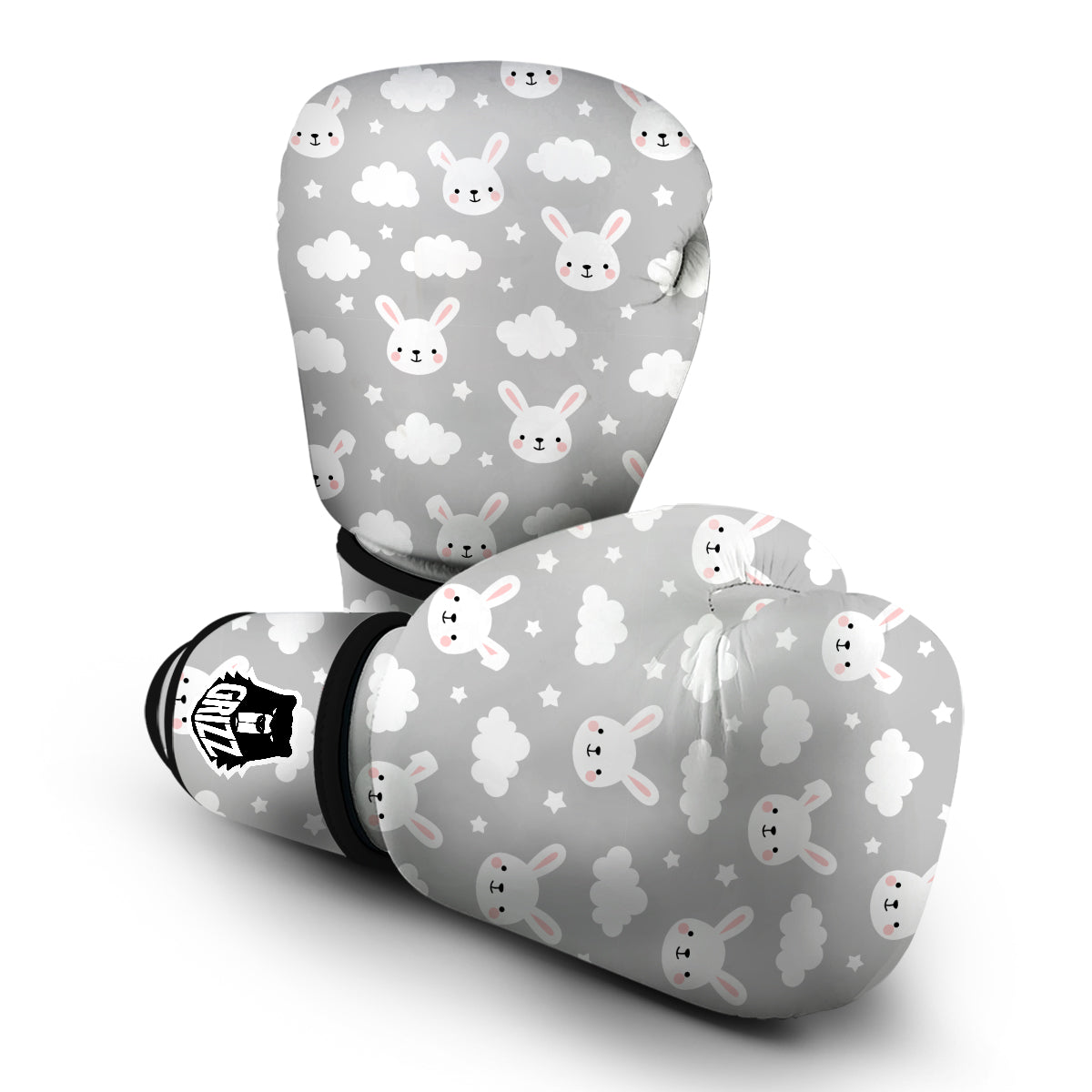 Cloud Bunny Rabbit Pattern Print Boxing Gloves-grizzshop