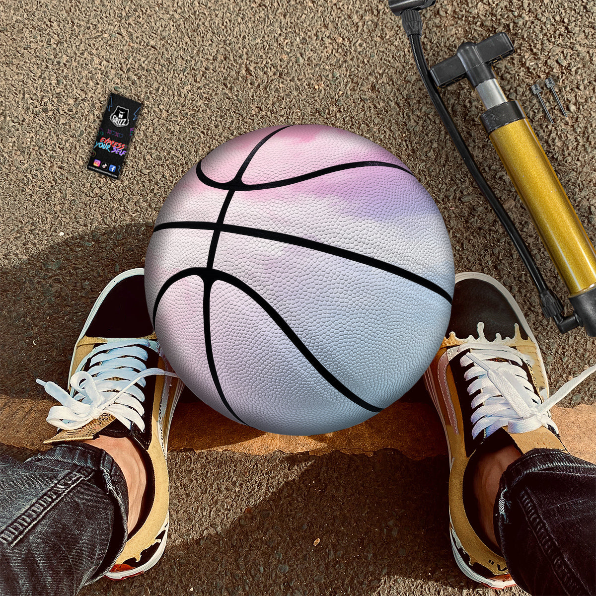 Cloud Coloful Print Basketball-grizzshop