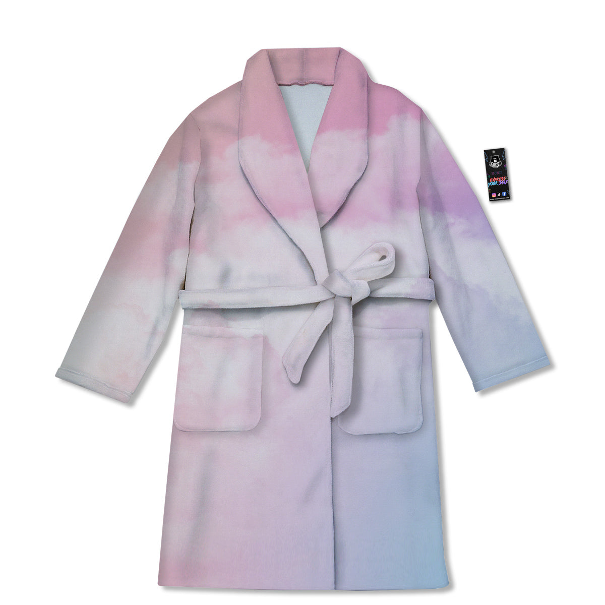 Cloud Coloful Print Bathrobe-grizzshop