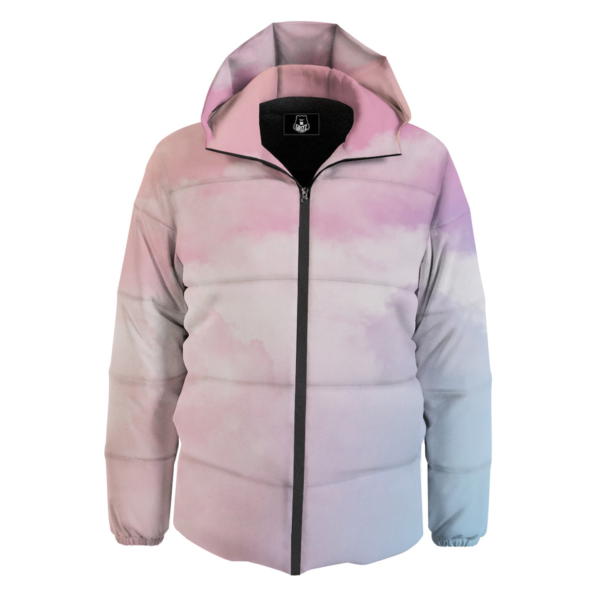 Cloud Coloful Print Down Jacket-grizzshop