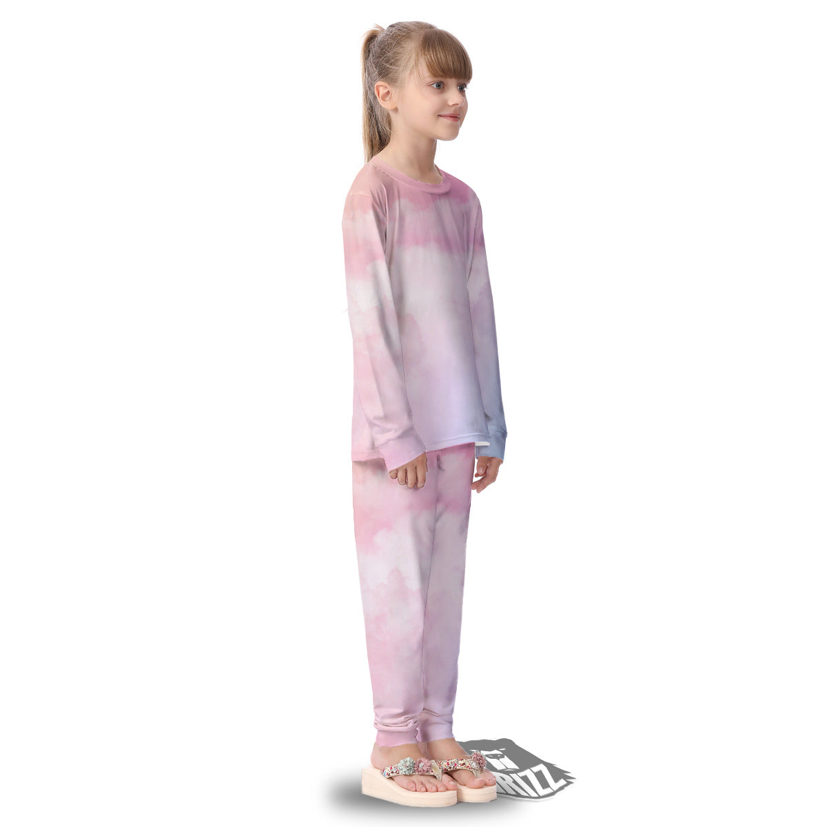 Cloud Coloful Print Kid's Pajamas-grizzshop