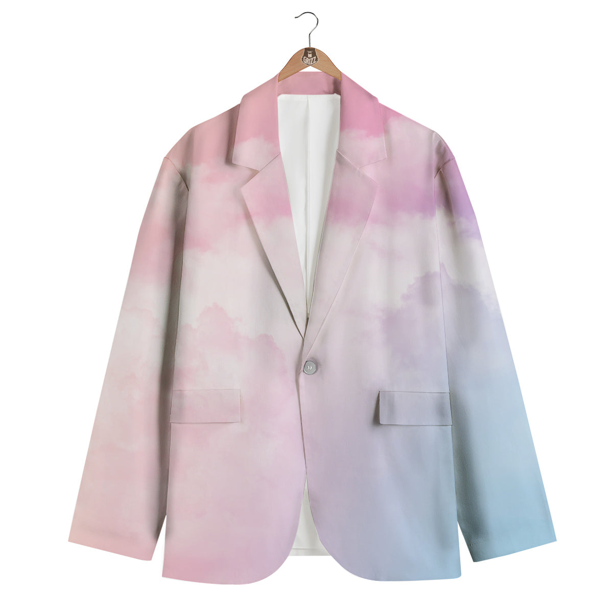 Cloud Coloful Print Men's Blazer-grizzshop