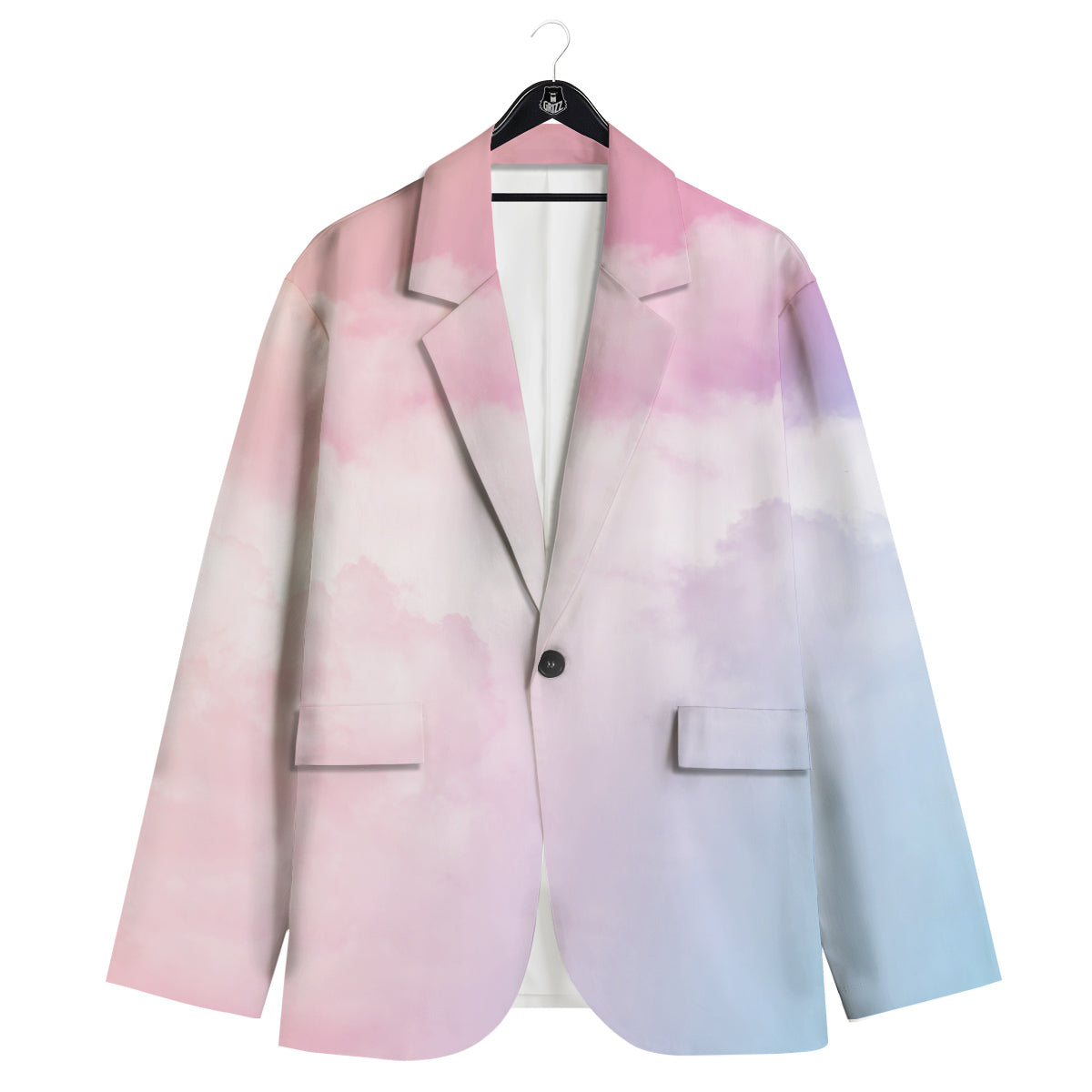 Cloud Coloful Print Men's Sport Coat-grizzshop