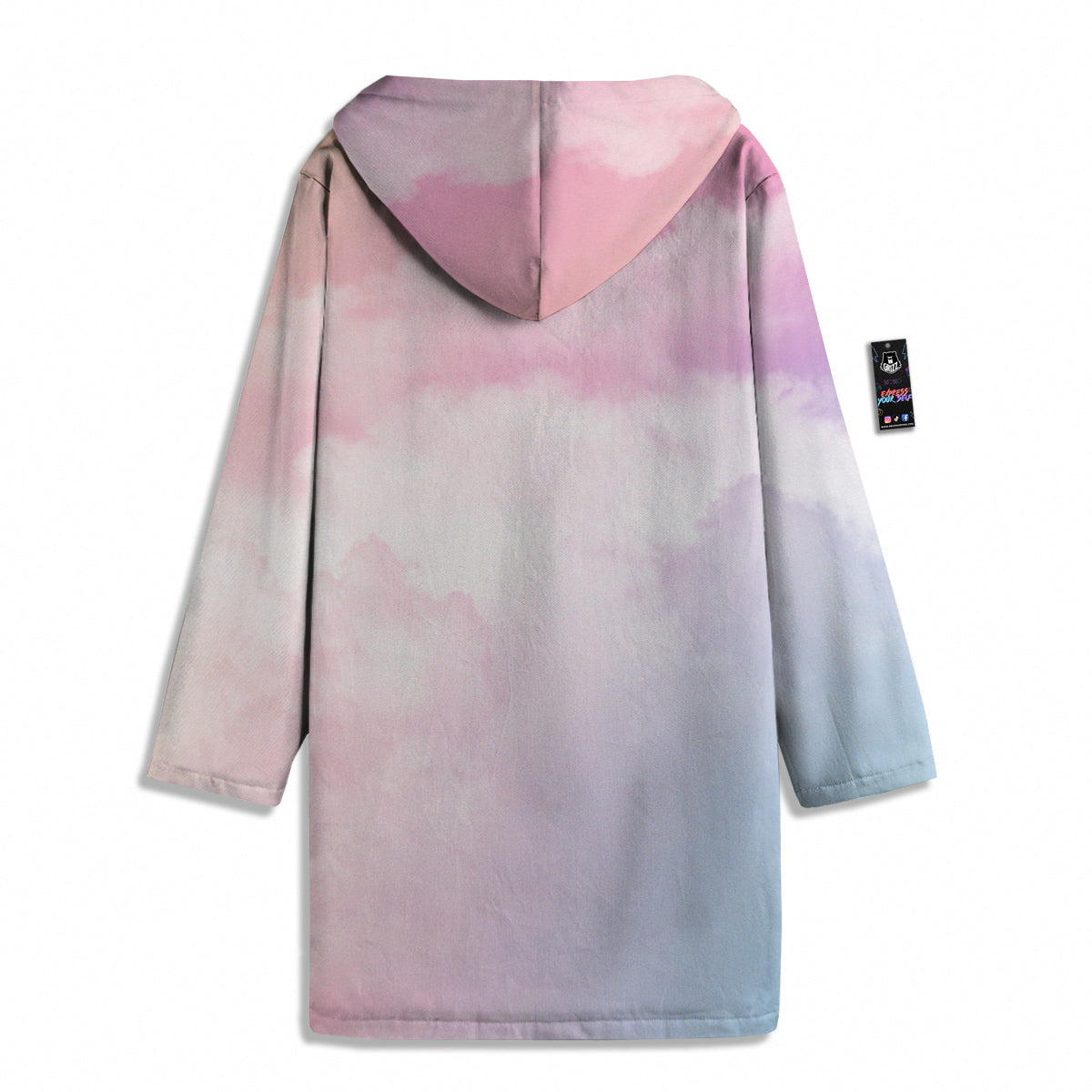 Cloud Coloful Print Men's Windbreaker Jacket-grizzshop