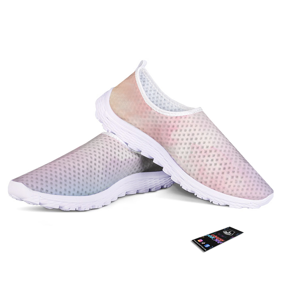 Cloud Coloful Print Nurse Shoes-grizzshop