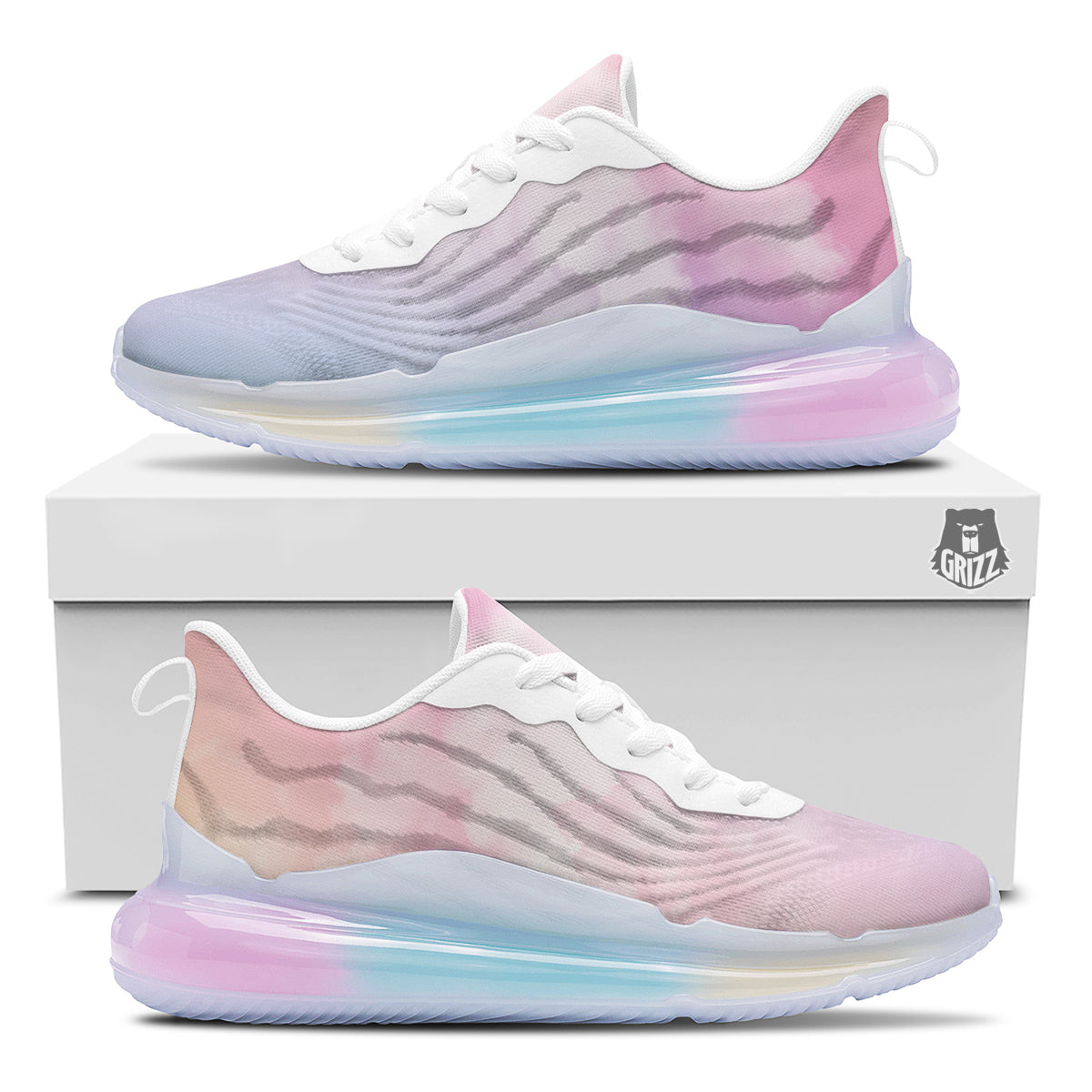 Cloud Coloful Print Running Sneakers-grizzshop