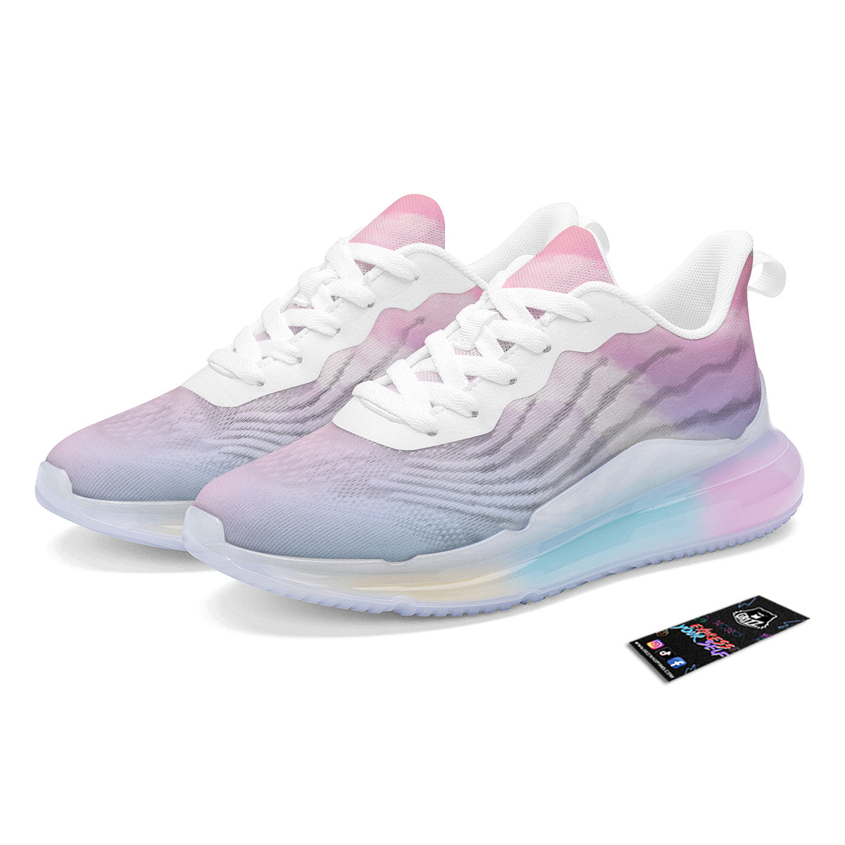 Cloud Coloful Print Running Sneakers-grizzshop