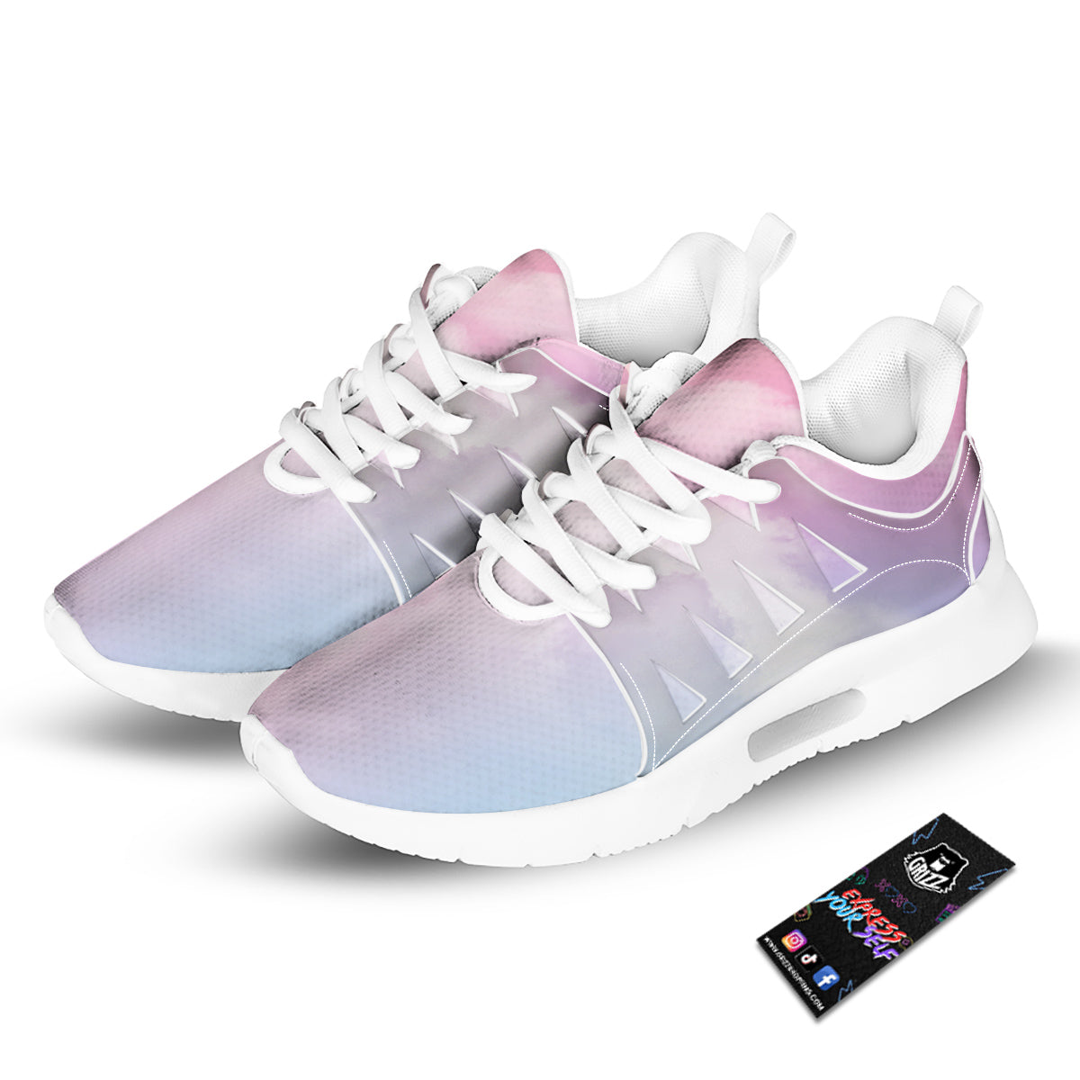 Cloud Coloful Print Tennis Shoes-grizzshop
