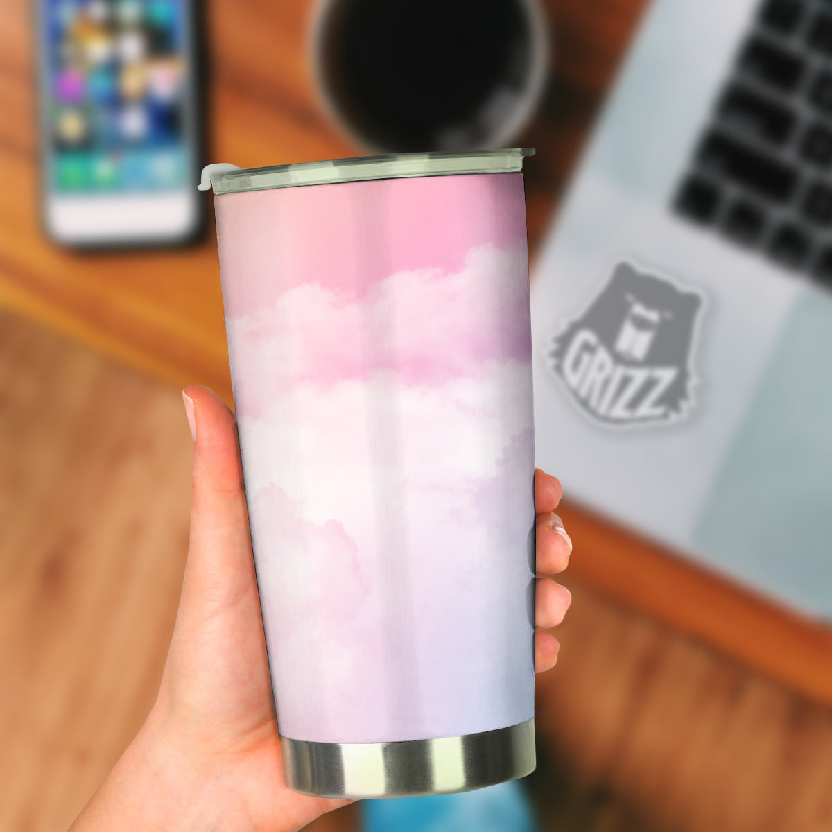 Cloud Coloful Print Tumbler-grizzshop