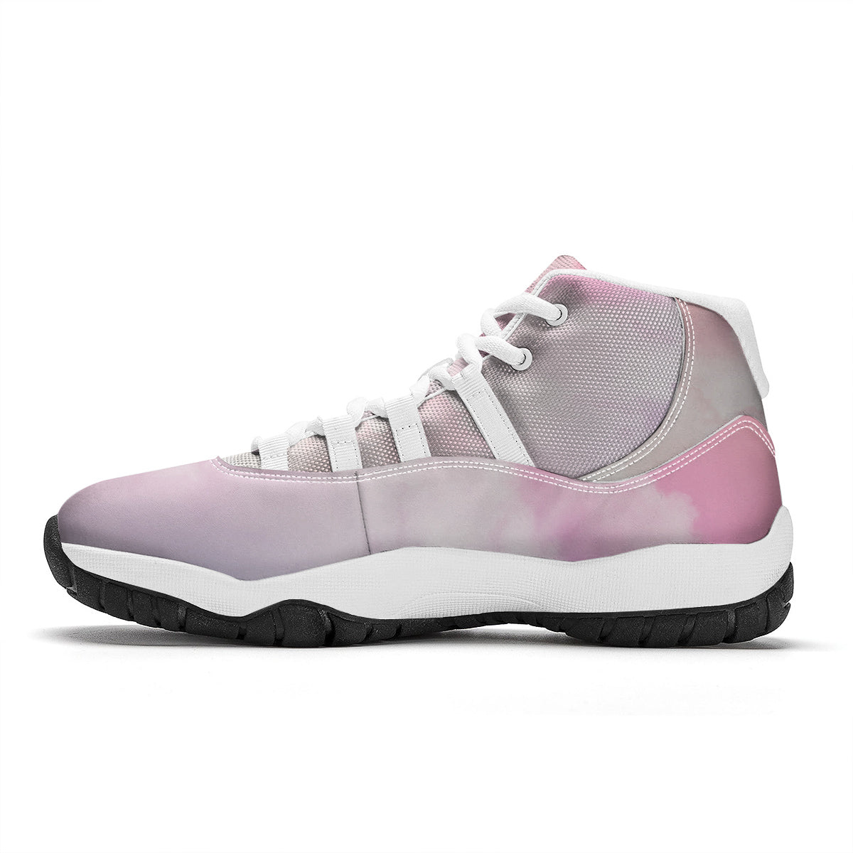 Cloud Coloful Print White Bball Shoes-grizzshop