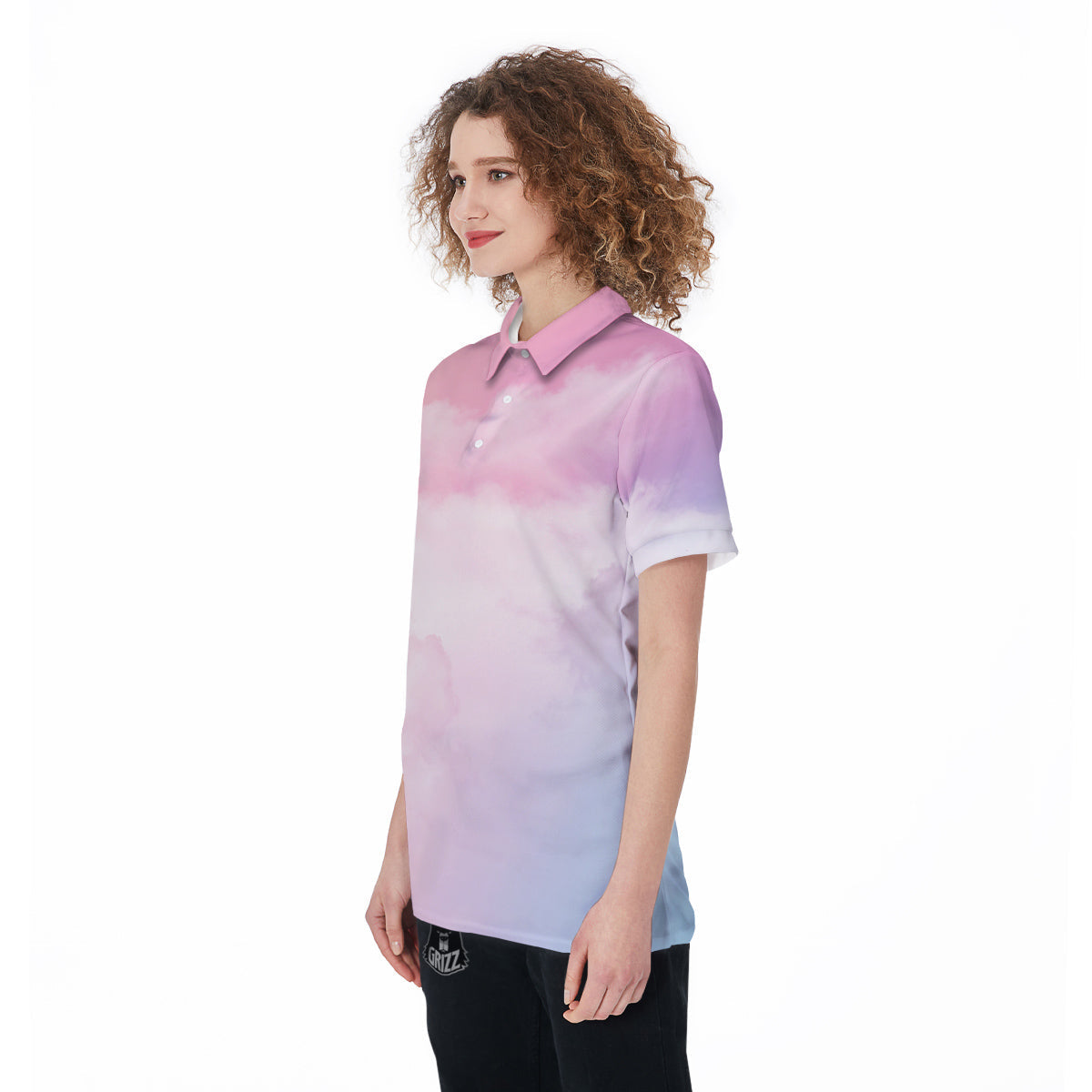 Cloud Coloful Print Women's Golf Shirts-grizzshop