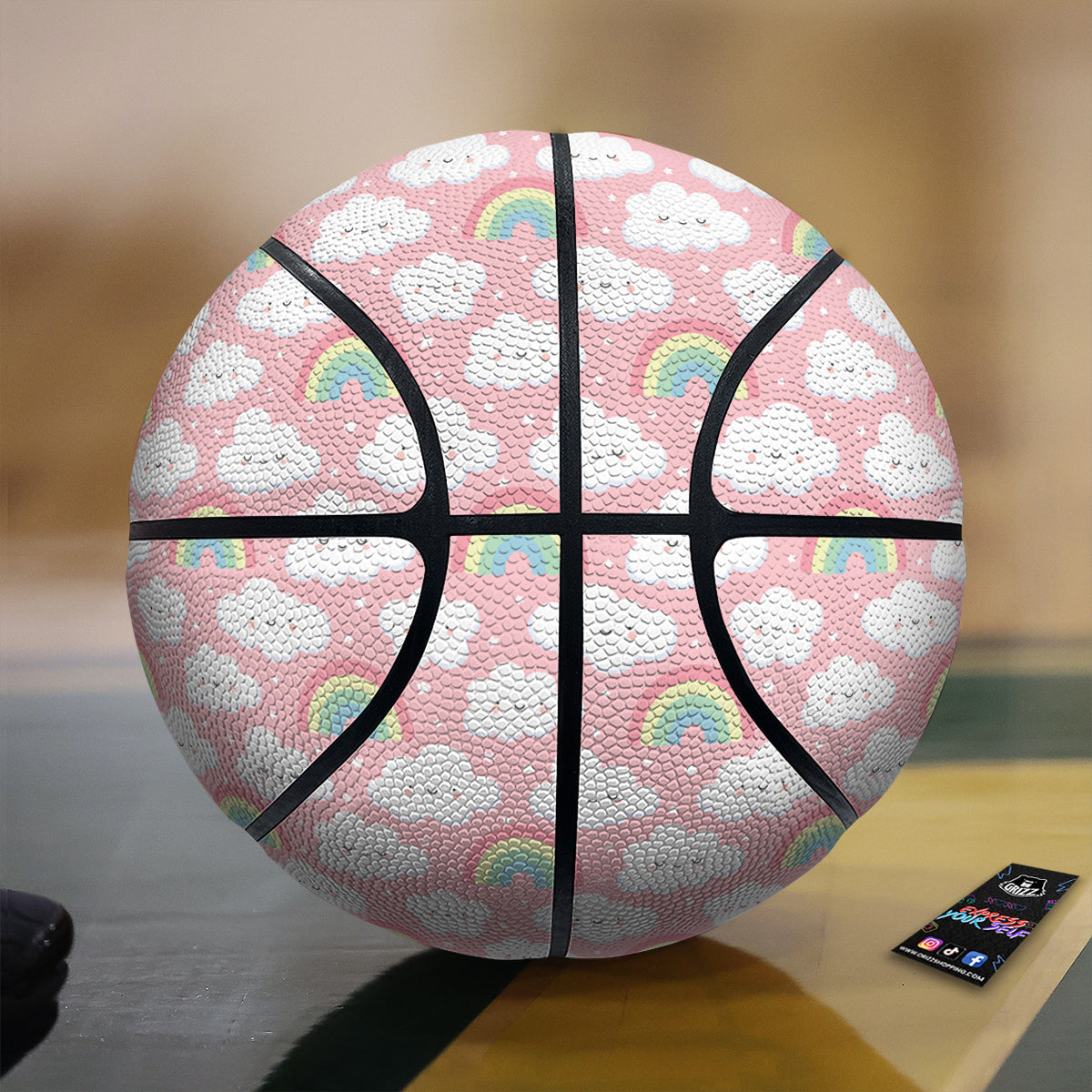 Cloud Cute Print Pattern Basketball-grizzshop