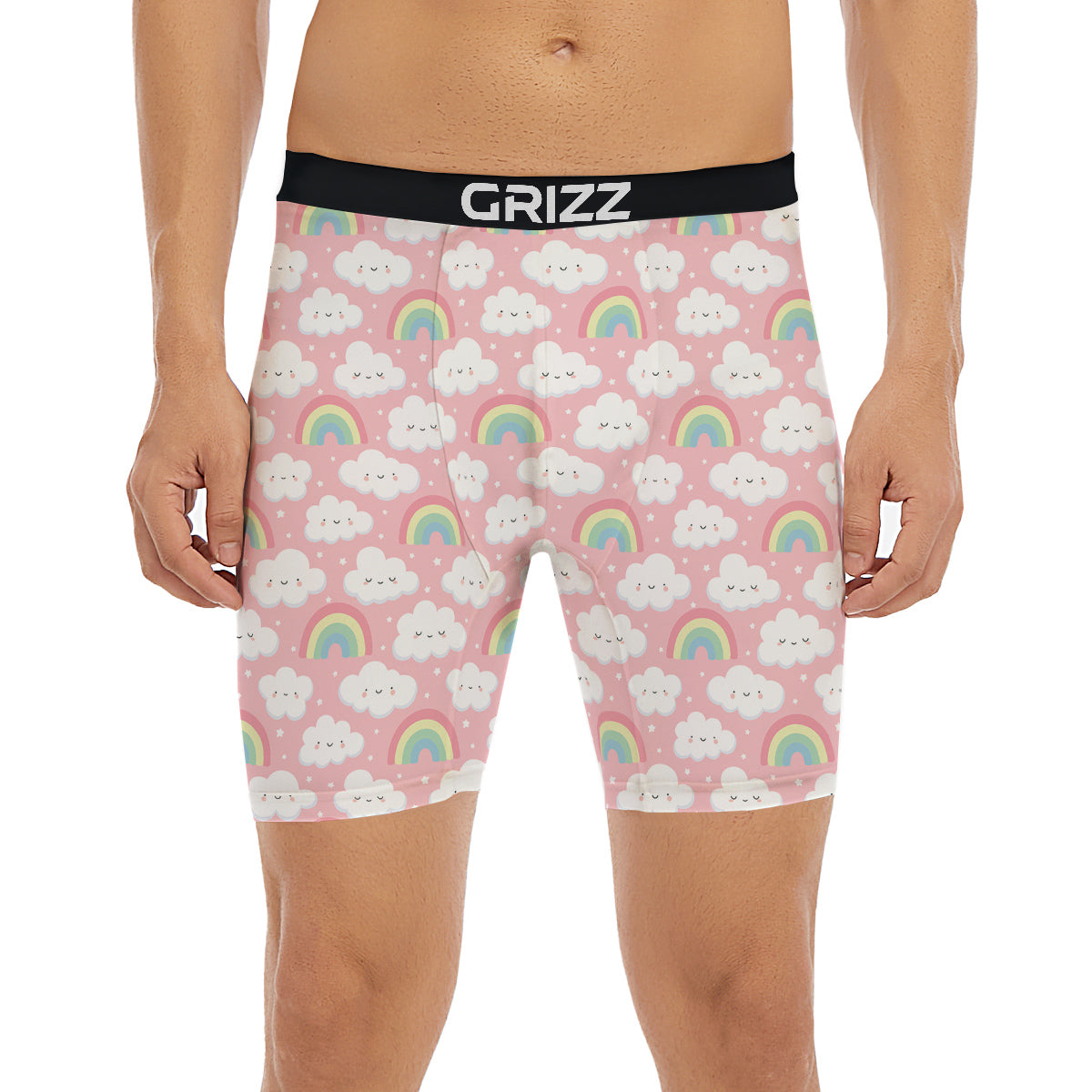 Cloud Cute Print Pattern Boxer Briefs-grizzshop