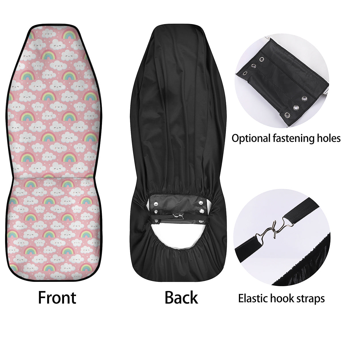 Cloud Cute Print Pattern Car Seat Covers-grizzshop