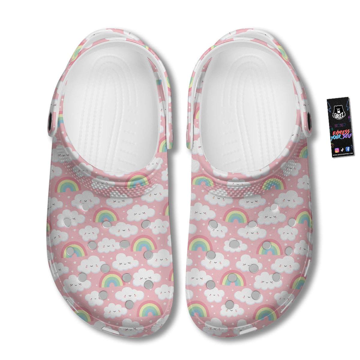 Cloud Cute Print Pattern Clog-grizzshop