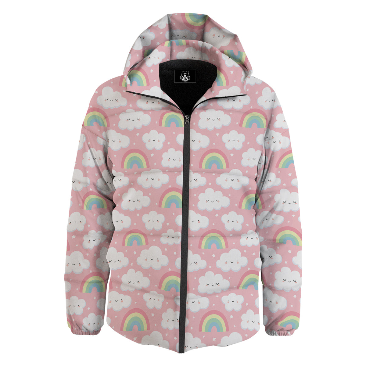 Cloud Cute Print Pattern Down Jacket-grizzshop