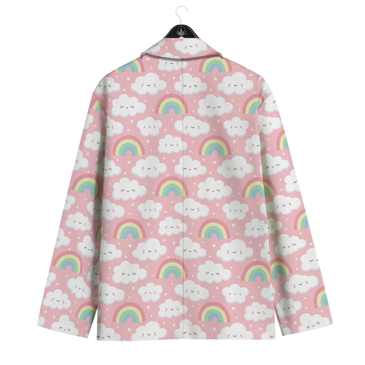 Cloud Cute Print Pattern Men's Sport Coat-grizzshop