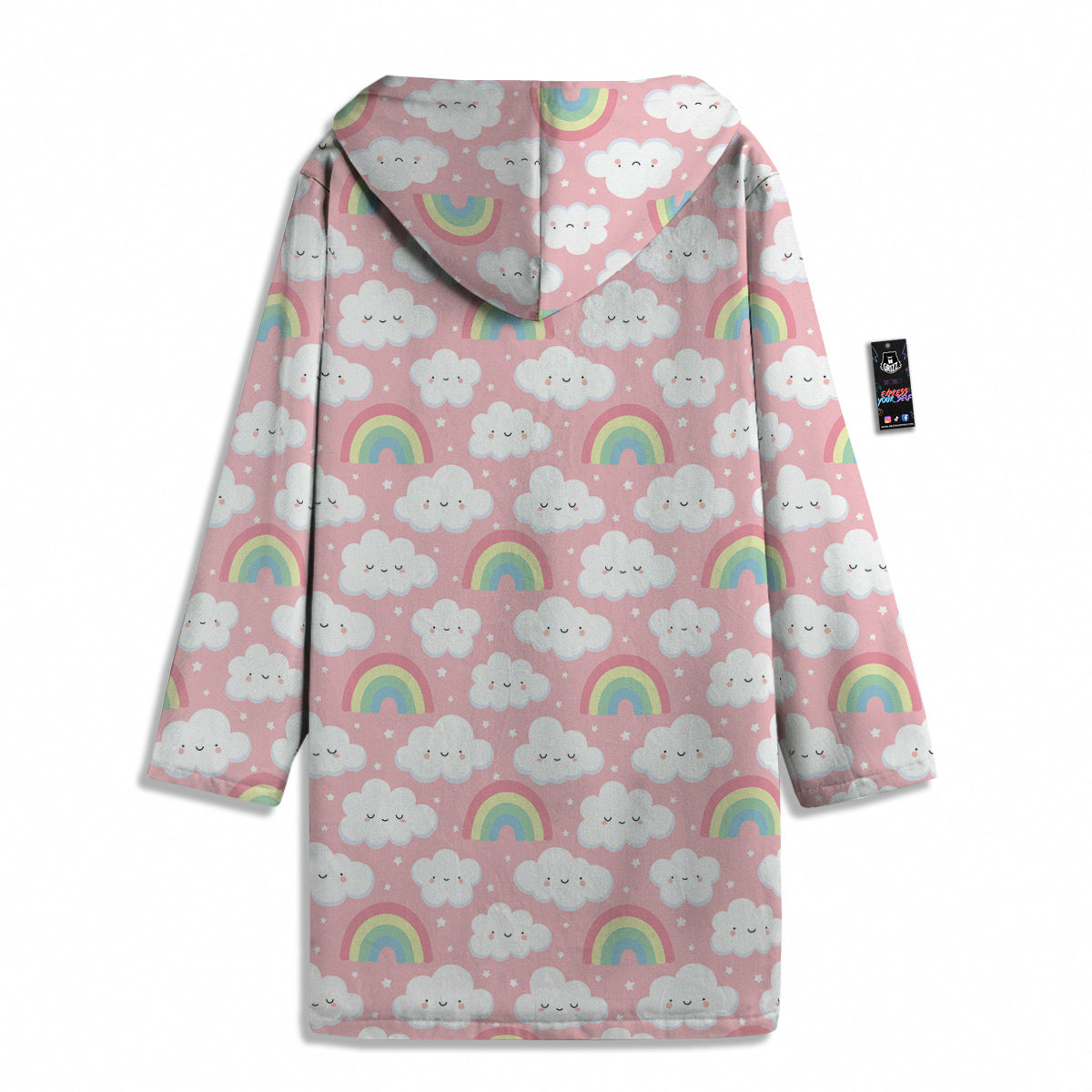 Cloud Cute Print Pattern Men's Windbreaker Jacket-grizzshop