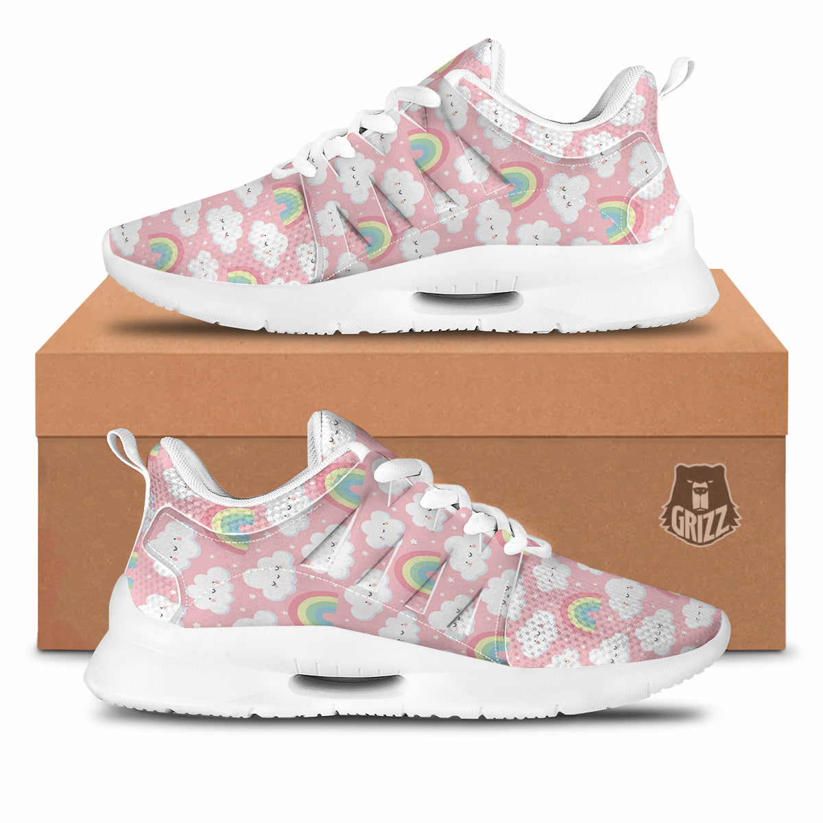 Cloud Cute Print Pattern Tennis Shoes-grizzshop